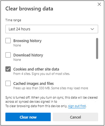 How to clear all the cookies in Microsoft edge - Mandatly Inc.